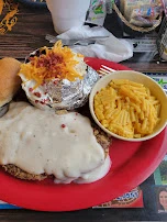 Chicken Fried Chicken and Baked Potato