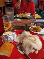 Chicken Fried Steak Dinner and Catfish